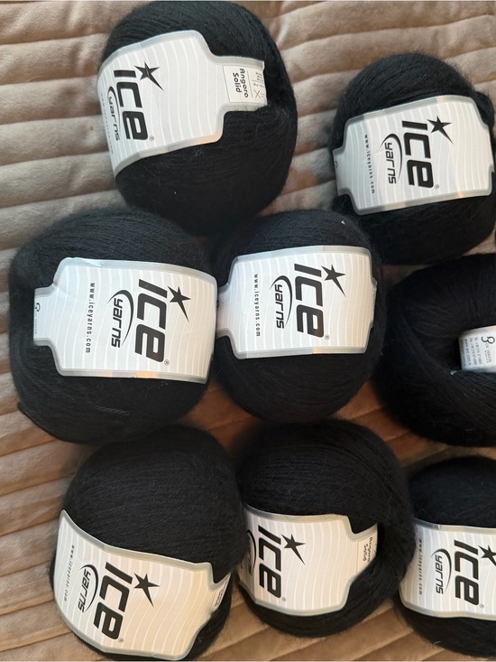 Ice Other - Ice Yarns Black Mohair Blend Yarn - Multiple Balls